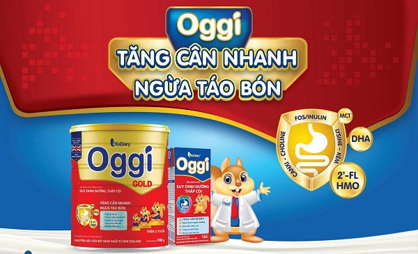 Sữa bột Oggi Gold lon 900g cho trẻ suy dinh dưỡng 1-10 tuổi
