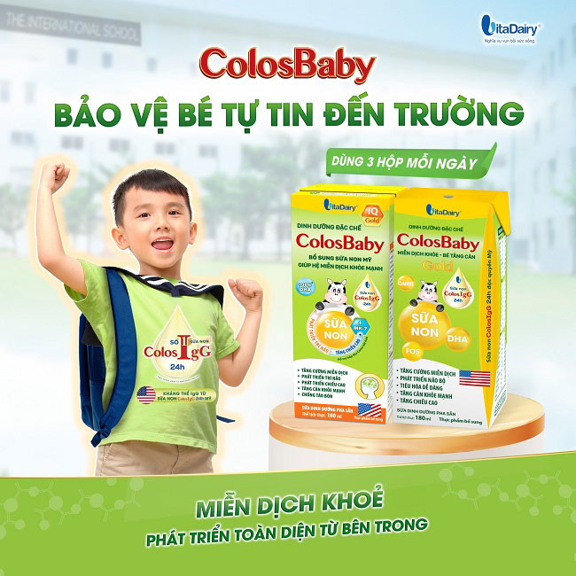 Sữa bột pha sẵn Colosbaby IQ Gold hộp 180ml cho trẻ từ 1 tuổi