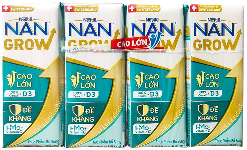 Sữa bột pha sẵn Nan Grow hộp 180ml