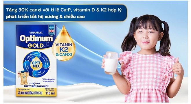 Sữa bột pha sẵn Optimum Gold hộp 110ml cho trẻ từ 1 tuổi