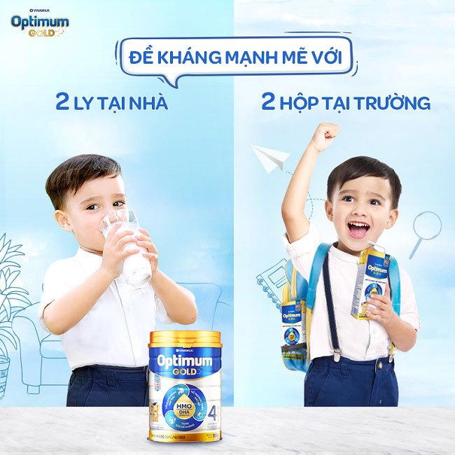 Sữa bột pha sẵn Optimum Gold hộp 180ml cho trẻ từ 1 tuổi