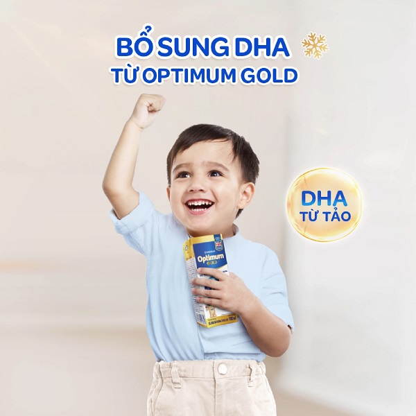 Sữa bột pha sẵn Optimum Gold hộp 180ml cho trẻ từ 1 tuổi
