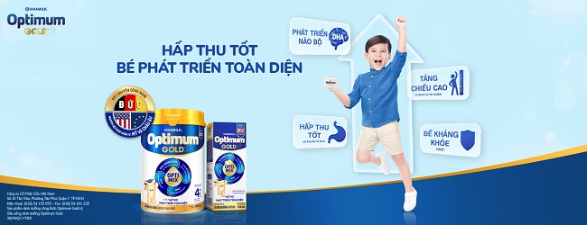 Sữa bột pha sẵn Optimum Gold hộp 180ml cho trẻ từ 1 tuổi