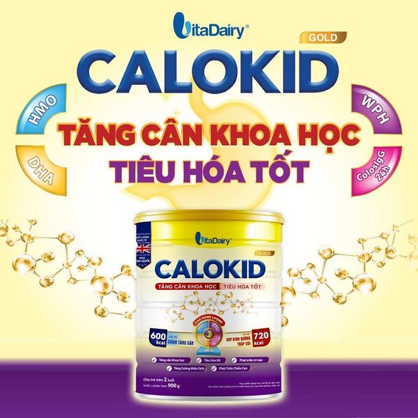 Sữa Calokid Gold lon 900g tăng cân khoa học cho trẻ 1-10 tuổi