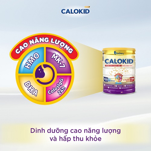 Sữa Calokid Gold lon 900g tăng cân khoa học cho trẻ 1-10 tuổi