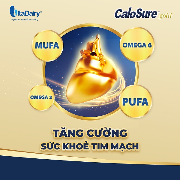 Sữa Calosure Gold Ít Đường lon 900g cho người lớn tuổi