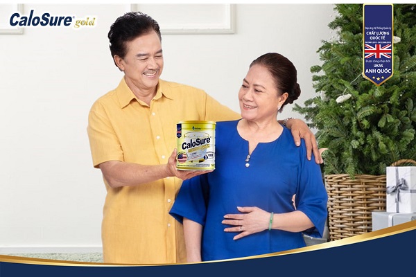 Sữa Calosure Gold Ít Đường lon 900g cho người lớn tuổi