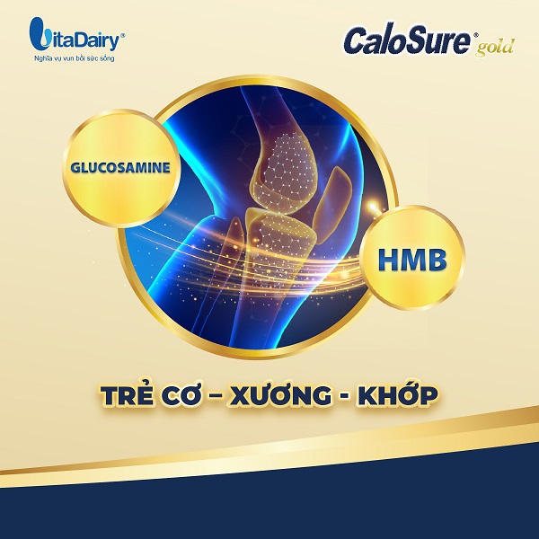 Sữa Calosure Gold Ít Đường lon 900g cho người lớn tuổi