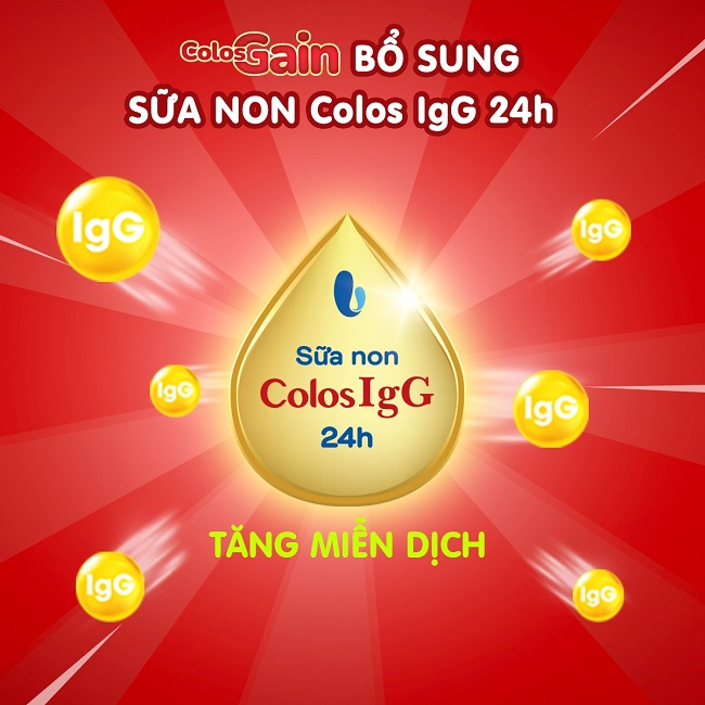Sữa Colos Gain 1+ lon 800g tăng cân nhanh cho trẻ từ 1 tuổi