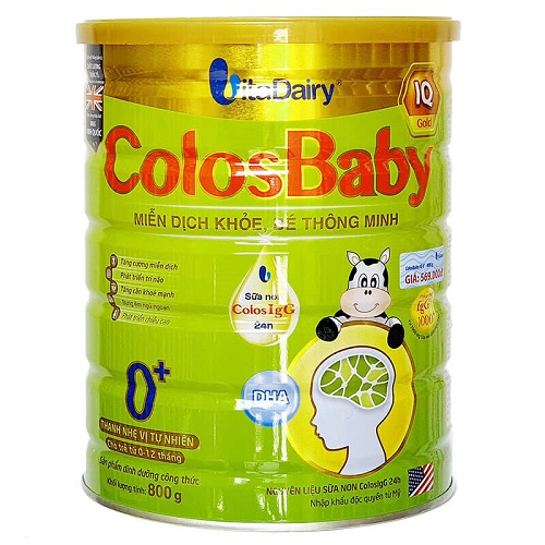 Sữa Colosbaby IQ Gold 0+ lon 800g cho trẻ 0-1 tuổi