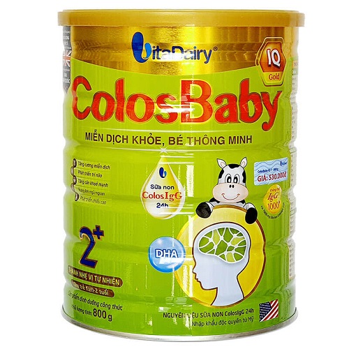 Sữa Colosbaby IQ Gold 2+ lon 800g cho trẻ trên 2 tuổi