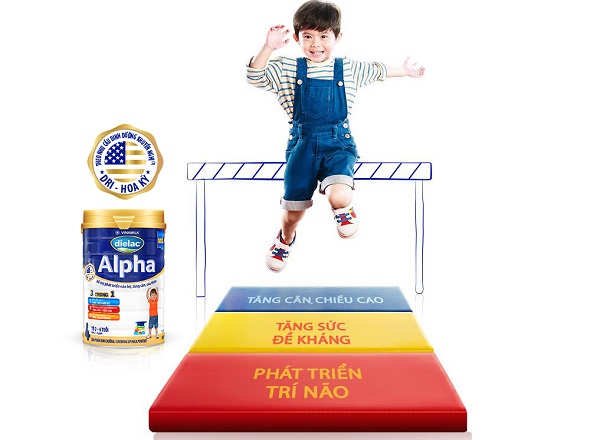 sữa Dielac Alpha số 3 1.5kg cho trẻ 1-2 tuổi