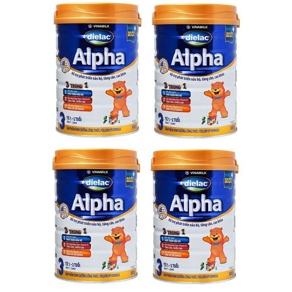 sữa Dielac alpha số 3 lon 900g cho trẻ 1-2 tuổi