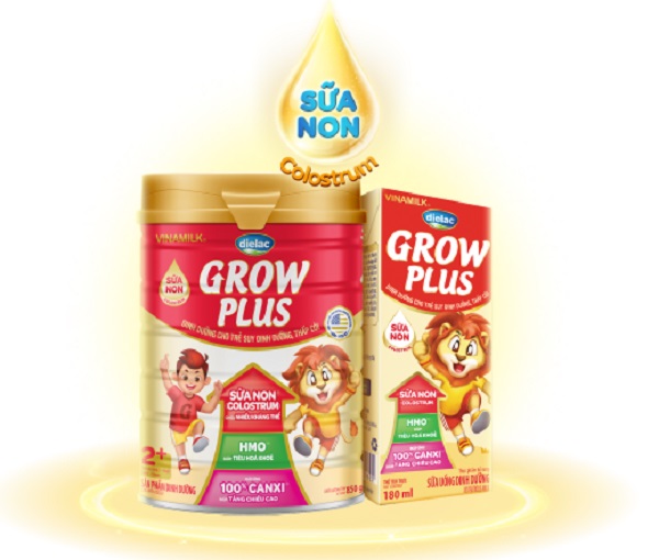 Sữa Dielac Grow Plus 2+ lon 1.4kg cho trẻ 2-10 tuổi