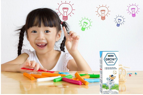 Sữa Dinh Dưỡng VPMilk Grow Ít Đường  hộp 180ml