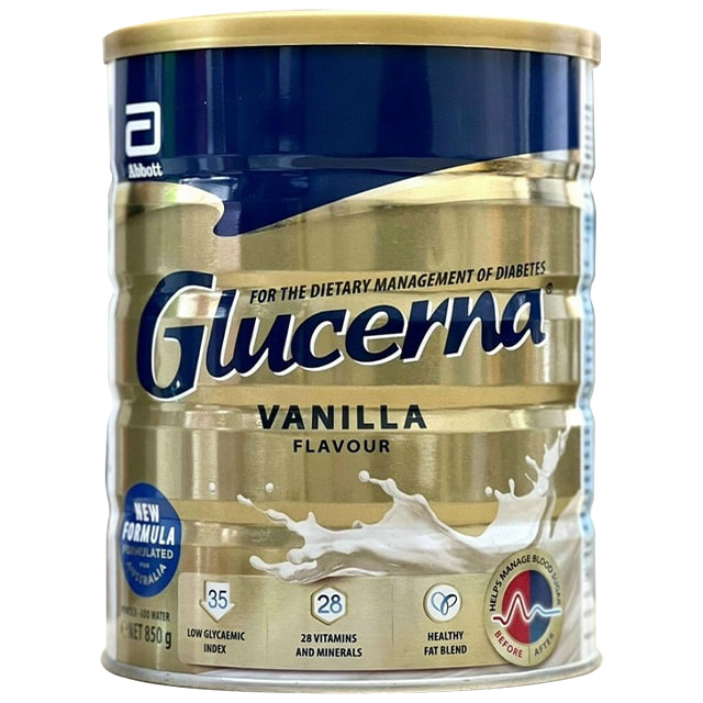 Sữa Glucerna Úc dành cho người tiểu đường lon 850g