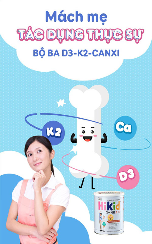 Sữa Hikid Vani lon 600g tăng chiều cao cho trẻ 1-9 tuổi