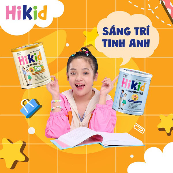 Sữa Hikid Vani lon 600g tăng chiều cao cho trẻ 1-9 tuổi