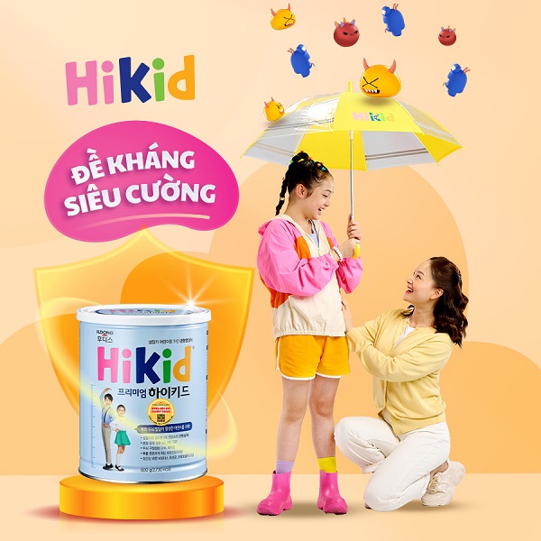 Sữa Hikid Vani lon 600g tăng chiều cao cho trẻ 1-9 tuổi