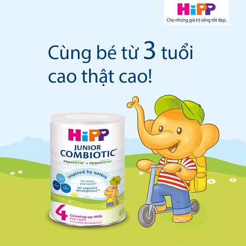 Sữa HiPP Junior Combiotic số 4 lon 800g cho trẻ trên 3 tuổi