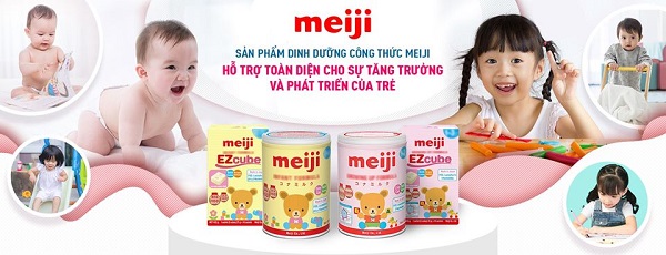Sữa Meiji infant formula dạng thanh nhập khẩu cho trẻ từ  0-1 tuổi