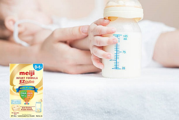 Sữa Meiji infant formula dạng thanh nhập khẩu cho trẻ từ  0-1 tuổi