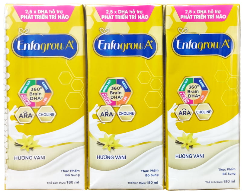 Sữa nước Enfagrow Vani trẻ từ 2 tuổi hộp 180ml