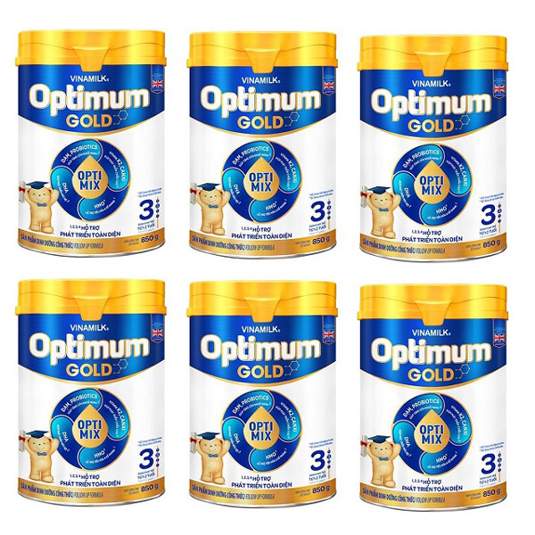 sữa optimum gold số 3 lon 850g cho trẻ 1-2 tuổi