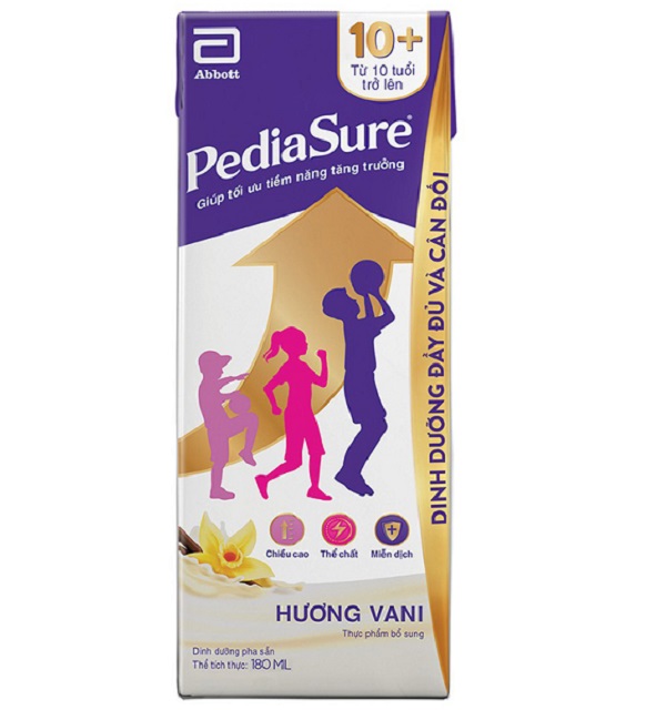 Sữa Pediasure 10+ hộp pha sẵn 180ml cho trẻ từ 10 tuổi