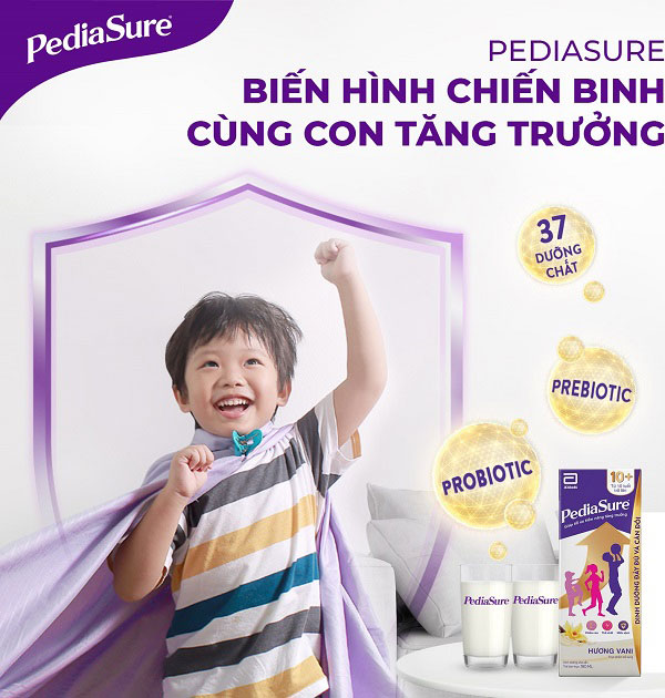 Sữa Pediasure 10+ hộp pha sẵn 180ml cho trẻ từ 10 tuổi