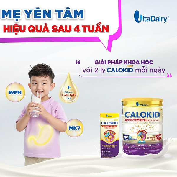 Sữa pha sẵn Calokid Gold hộp 180ml - suachobeyeu.vn