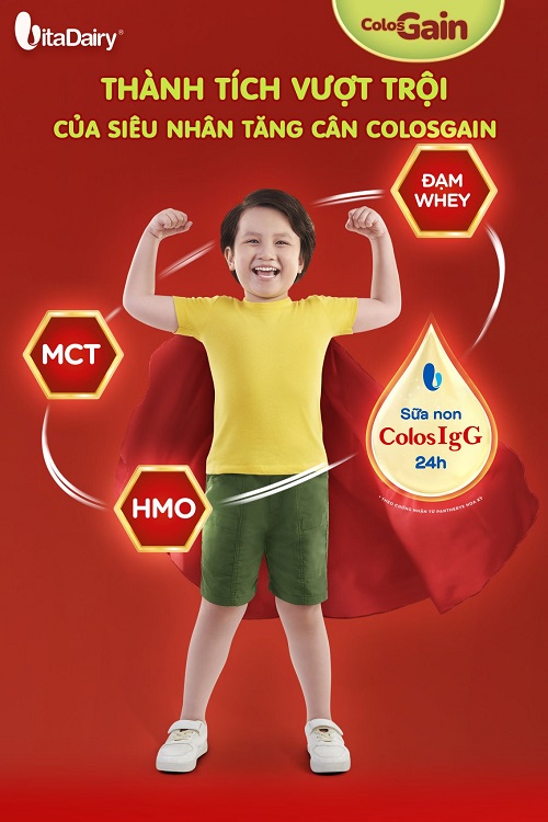 Sữa pha sẵn Colos Gain hộp 180ml tăng cân nhanh cho trẻ từ 1 tuổi