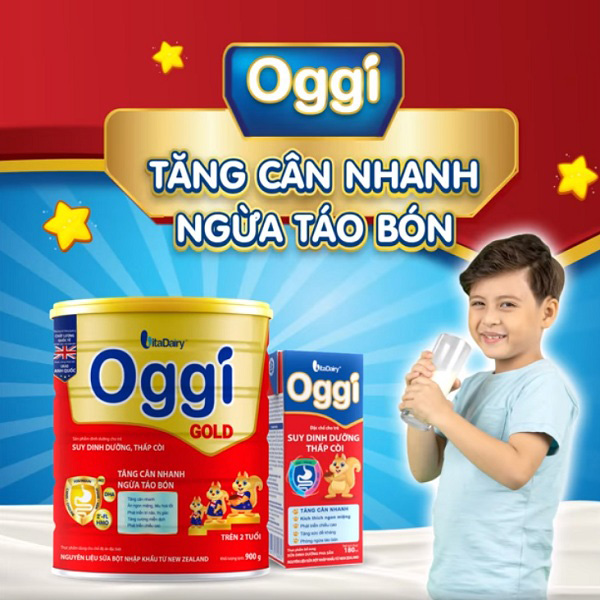 Sữa Pha Sẵn Oggi Gold hộp 110ml Trẻ Suy Dinh Dưỡng Thấp Còi