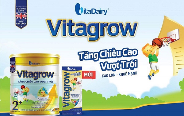 Sữa pha sẵn Vitagrow hộp 110ml phát triển chiều cao