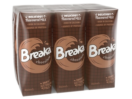 sữa break nhập khẩu úc vị cà phê hộp 250ml 