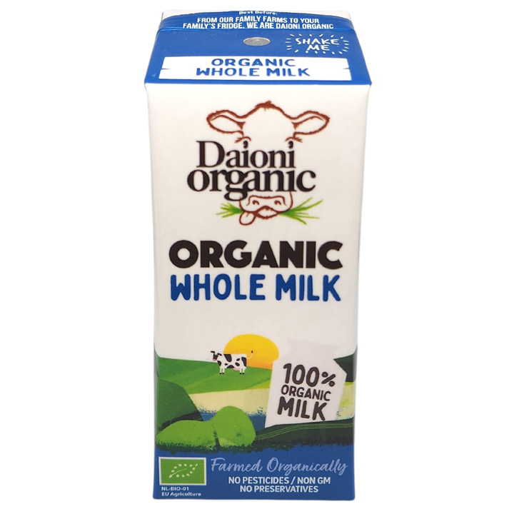 Sữa tươi hữu cơ Daioni organic hộp 200ml 