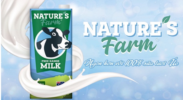 Sữa tươi nguyên kem Nature's Farm Úc hộp 1 Lít