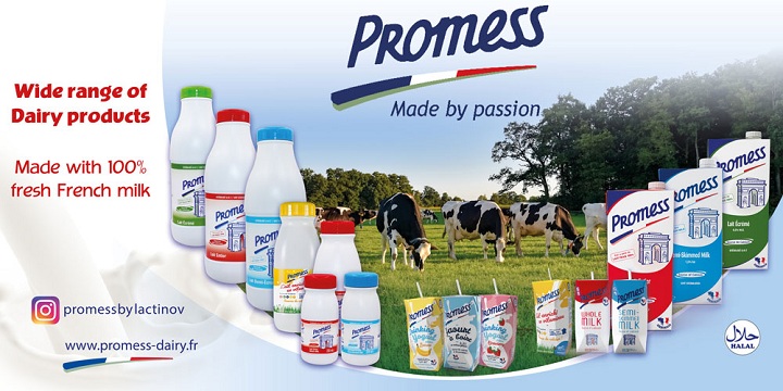 Sữa tươi nguyên kem Promess Organic Pháp hộp 1 Lít