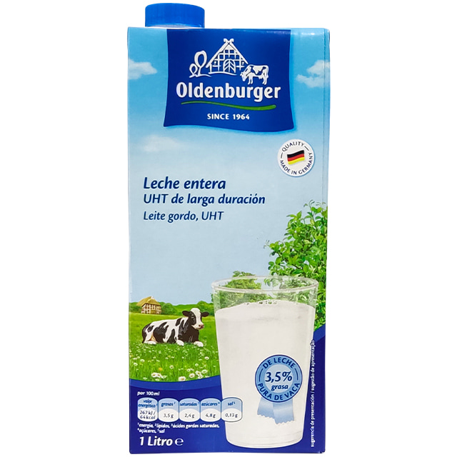 sữa tươi Đức Oldenburger nguyên kem hộp 1 lít