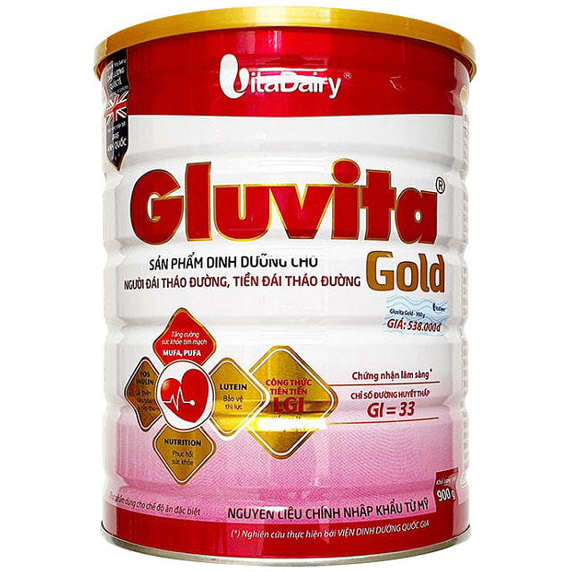 Sữa Vitadairy Gluvita Gold lon 900g cho người tiểu đường