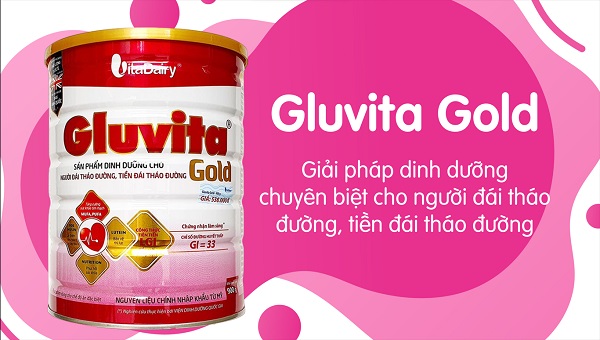 Sữa Vitadairy Gluvita Gold lon 900g cho người tiểu đường
