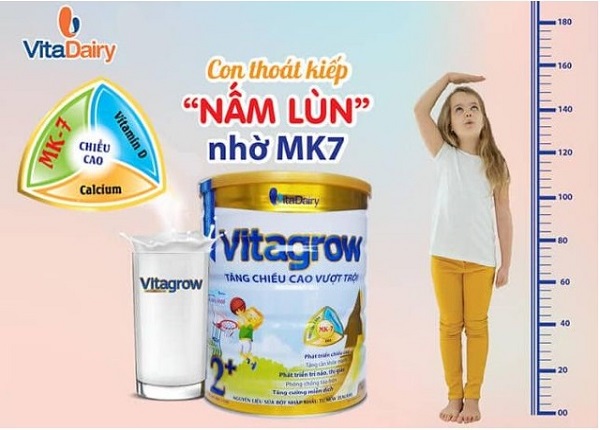 Sữa Vitagrow 2+ tăng chiều cao cho trẻ trên 2 tuổi lon 900g