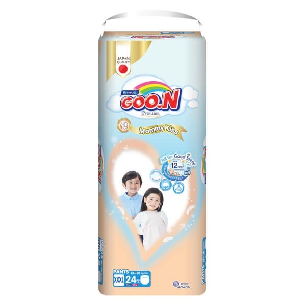Tã quần Goon mommy kiss size XXXL 24 miếng cho trẻ 18-30kg