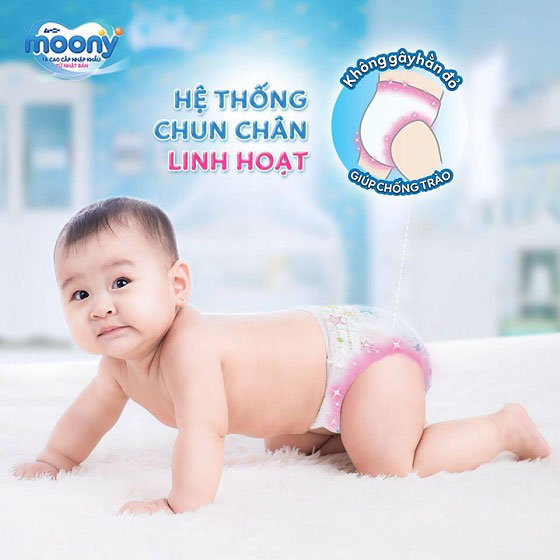 Tã Quần Moony Bé Trai size XXL 26 miếng cho bé 13-28kg