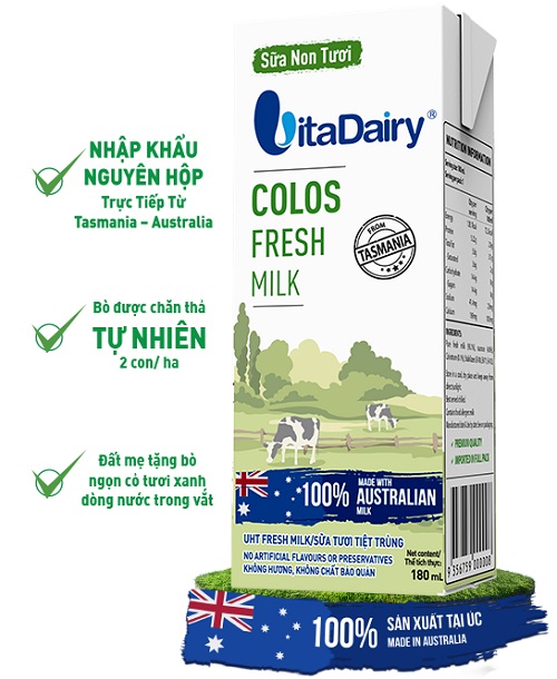 Sữa tươi moozi úc ít đường hộp 180ml