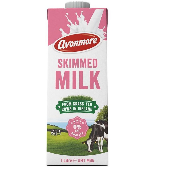 Thùng sữa tươi không béo Avonmore Ireland hộp 200ml 