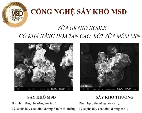Công nghệ sấy MSD từ Grand Noble