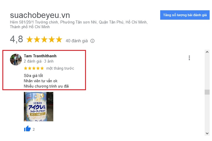 giới thiệu sữa cho bé yêu