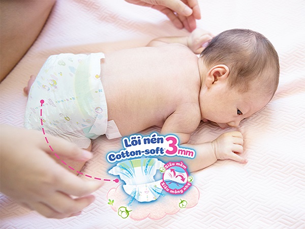 Miếng lót Bobby Newborn 1, 108 miếng, cho bé 1 tháng tuổi