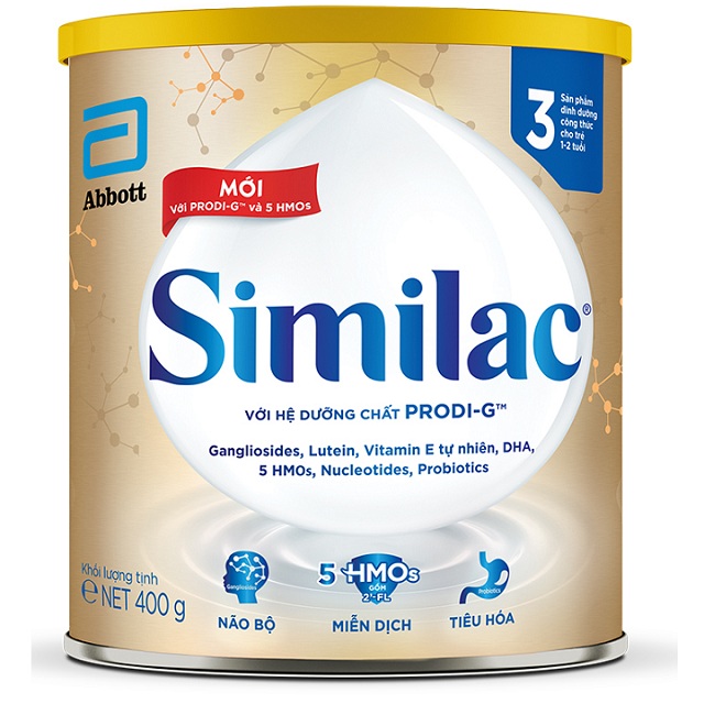 sữa similac iq HMO số 3 lon 400g cho trẻ 1-2 tuổi